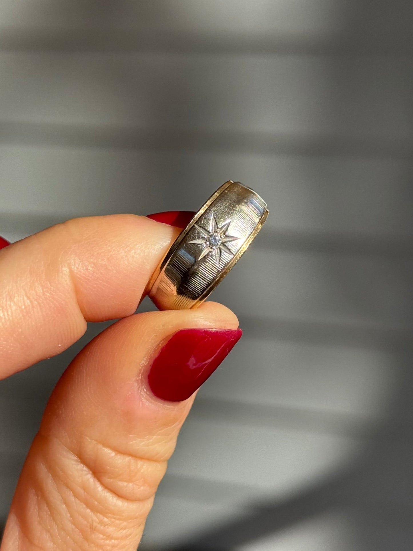 Two Tone Starset Diamond Band