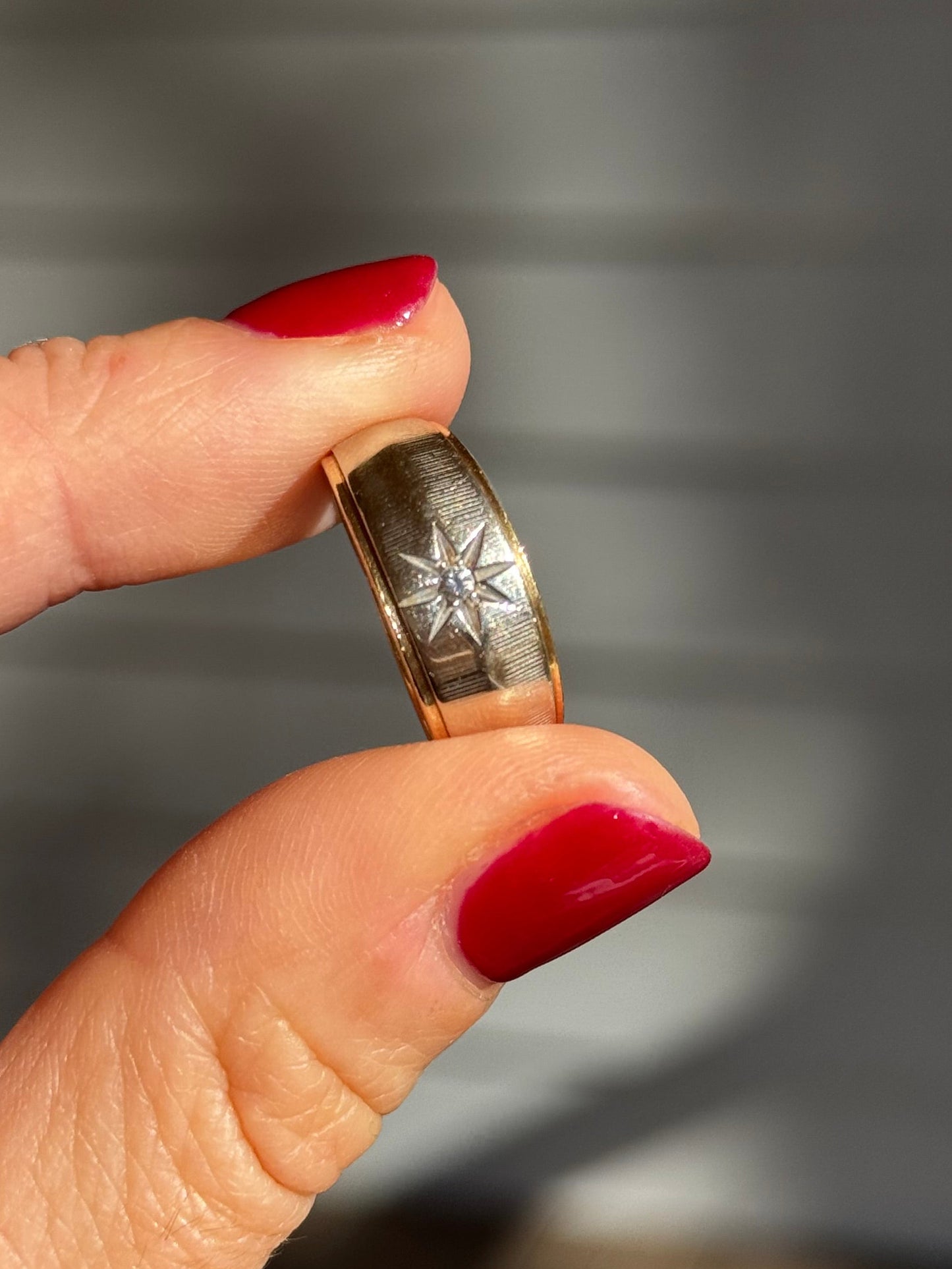 Two Tone Starset Diamond Band